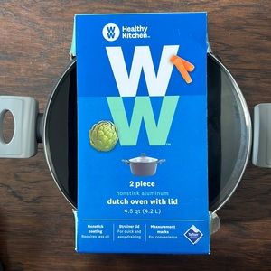 New WW Healthy Kitchen: 2 Piece Teflon Dutch Oven W/Lid👩‍🍳